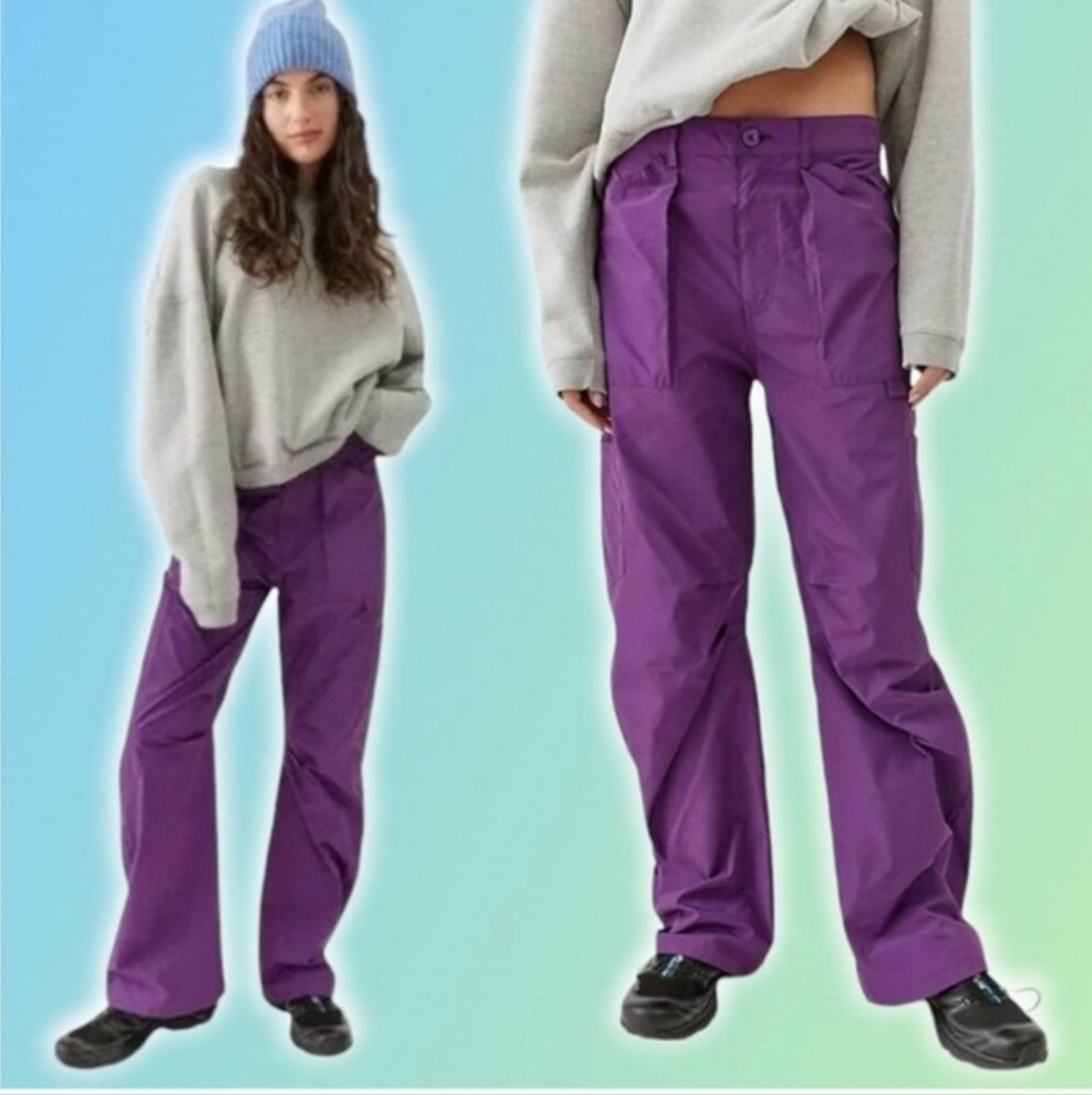 Urban Outfitters x Lioness Miami Vice Swish Cargo Pant New Medium Purple Sporty